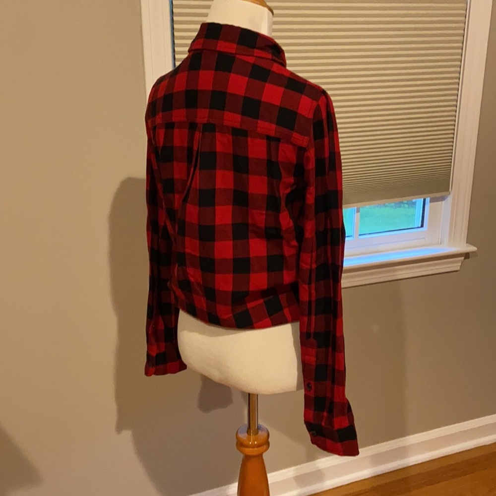 Madewell Front Tie Flannel in Buffalo Check - Picture 4 of 4